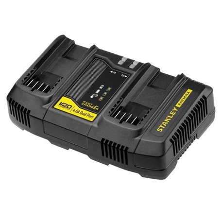 Double Chargeur - 18V 4A - Compatible avec toutes les batteries de la génération Gamme V20 - STANLEY FATMAX
