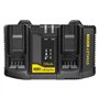 Double Chargeur - 18V 4A - Compatible avec toutes les batteries de la génération Gamme V20 - STANLEY FATMAX, SFMCB24-QW