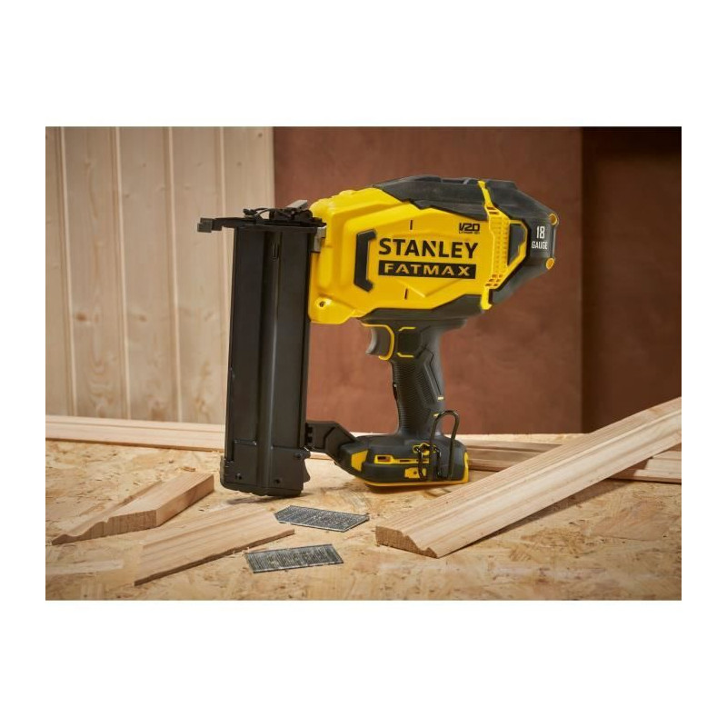 Image secondaire de Cloueur de finition 18Ga - 18V - Clous de 16 a 50 mm - LED - Gamme V20 - STANLEY FATMAX, SFMCN618B-XJ