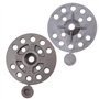 Toolty Rondelles en plastique - 100 pièces de 56 mm - Fixations d'isolation noires - Disques de serrage avec capuchons en plasti
