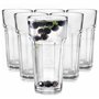 Glasmark KROSNO 1992 Lot De 6 Verres À Cocktail Café Jus Eau En Verre Transparent Verres Hauts 320 ml Lavable Au Lave-Vaisselle