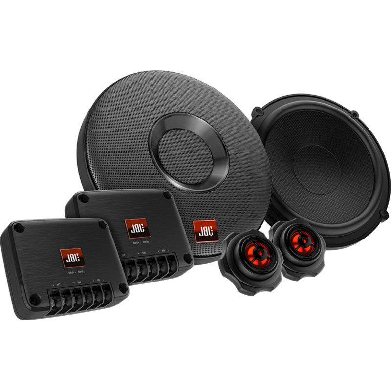 JBL Club 605CSQ Système car audio à 2 voies - Ensemble enceinte voiture à composants de 285 watts avec haut parleur voiture ​en 