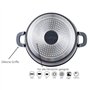 Cheffinger Marmite en fonte d'aluminium Ø 28 cm Compatible induction Ø 28 cm