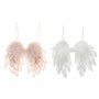 Décorations de Noël DKD Home Decor Plumes (2 pcs) (28 x 4 x 33 cm)