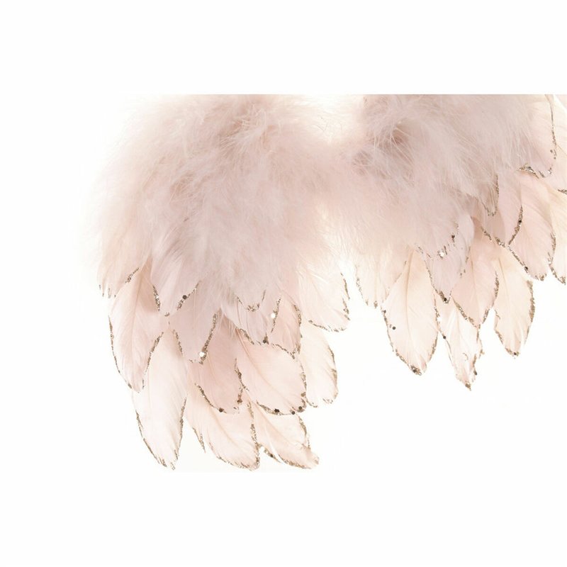 Image secondaire de Décorations de Noël DKD Home Decor Plumes (2 pcs) (28 x 4 x 33 cm)