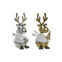 Décorations de Noël DKD Home Decor Métal Renne (14 x 13 x 27 cm) (2 pcs)