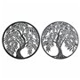 Décoration murale DKD Home Decor Arbre Métal (2 pcs) (40 x 1 x 40 cm)