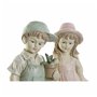 Figurine Décorative DKD Home Decor Bleu Rose Résine Enfant (18 x 15 x 41 cm) (2 pcs)