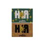 Paillasson DKD Home Decor Noir Marron Caoutchouc Blanc Vert 2 Unités Fibres de coco (60 x 40 x 1