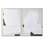 Boîte DKD Home Decor Blanc Multicouleur Grès méditerranéen (2 Unités)