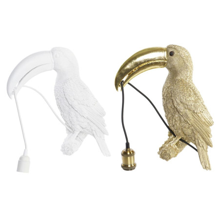 Applique DKD Home Decor Doré Blanc Résine 220 V 50 W (26 x 19