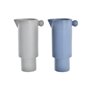 Vase DKD Home Decor Porcelaine Gris Bleu (16 x 11 x 30 cm) (2 Unités)