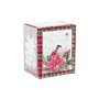 Tasse à infusion DKD Home Decor Oiseau Verre Porcelaine Rouge (300 ml) (2 Unités)