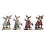 Décorations de Noël DKD Home Decor Résine Renne (13 x 6 x 18 cm) (4 Unités)