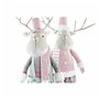 Décorations de Noël DKD Home Decor Renne Polyester (20 x 17 x 60 cm) (2 Unités)