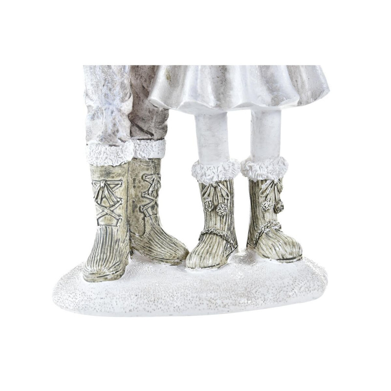Image secondaire de Décorations de Noël DKD Home Decor Résine Couple (10,5 x 7 x 20,5 cm) (2 Unités)