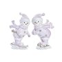 Décorations de Noël DKD Home Decor Résine Bonhomme de Neige (15 x 13