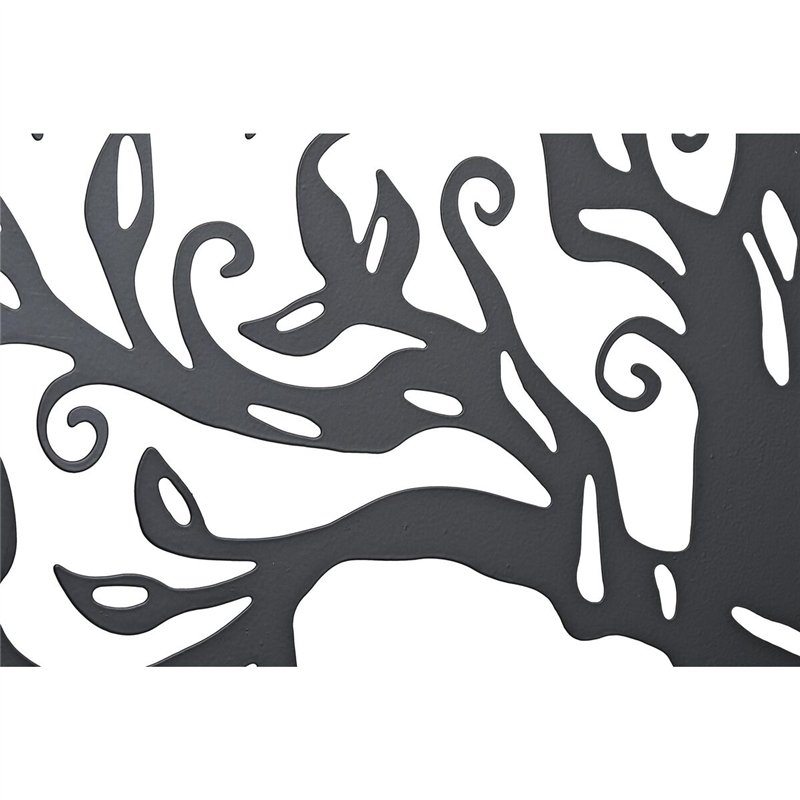 Image secondaire de Décoration murale DKD Home Decor Noir Métal Blanc Indien Lune (2 Unités) (60 x 1 x 60 cm)