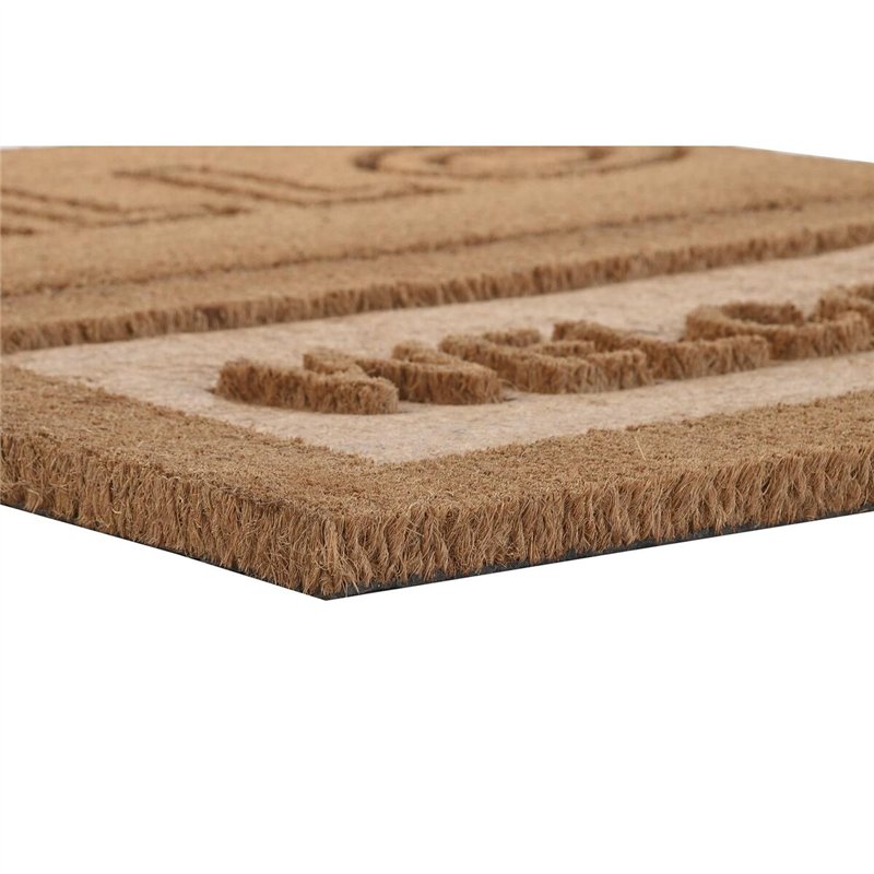 Image secondaire de Paillasson DKD Home Decor Marron Caoutchouc Coco (75 x 45 x 2,3 cm) (2 Unités)