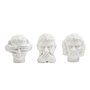 Figurine Décorative DKD Home Decor Blanc Néoclassique 14 x 11 x 14 cm (3 Unités)