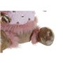 Décorations de Noël DKD Home Decor Marron Rose Doré Renne 27 x 16 x 42 cm (2 Unités)