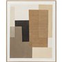 Cadre Home ESPRIT Marron Beige Abstrait Urbaine 80 x 4,5 x 100 cm (2 Unités)