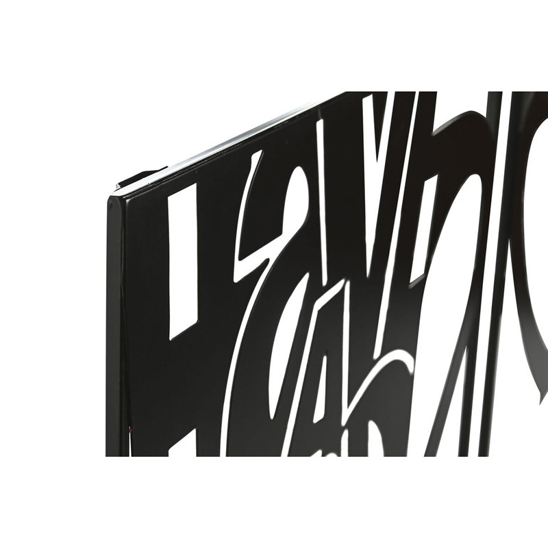 Image secondaire de Décoration murale Home ESPRIT Noir Vintage Tasse 44,5 x 1 x 44,5 cm (2 Unités)