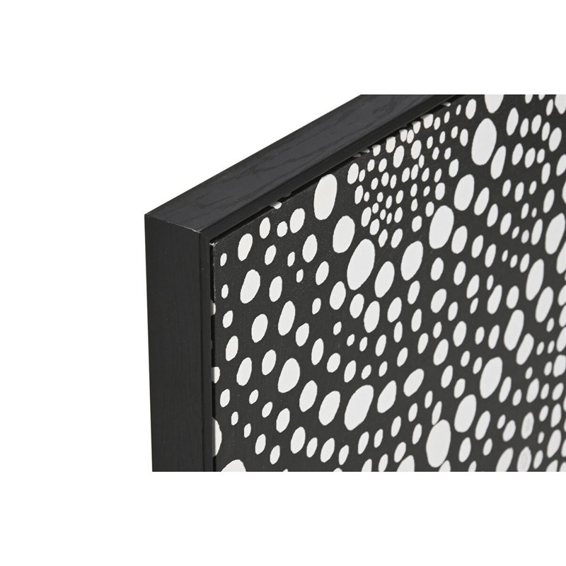 Image secondaire de Cadre Home ESPRIT Blanc Noir Abstrait Moderne Laqué 60 x 3,5 x 80 cm (2 Unités)