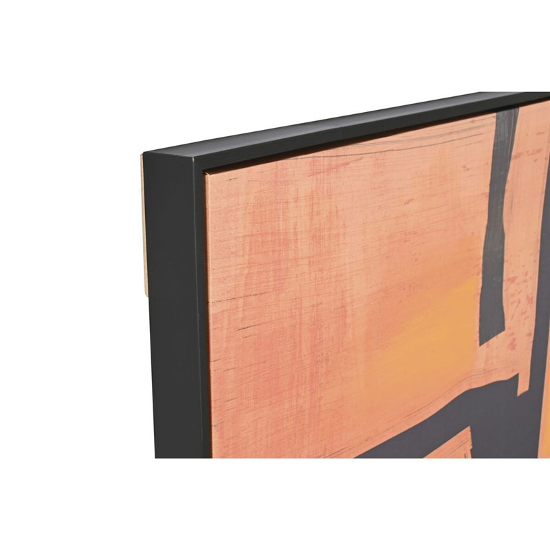 Image secondaire de Cadre Home ESPRIT Bleu Orange Abstrait Urbaine 103 x 4,5 x 143 cm (2 Unités)