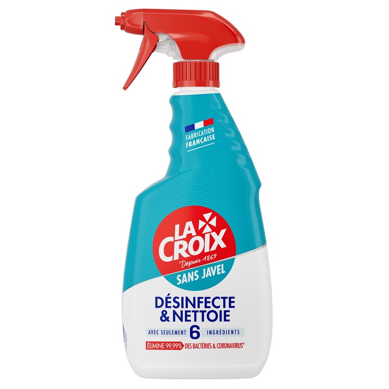 Image secondaire de LACROIX- Spray Désinfectant et Nettoyant Cuisine - Efficacité Sans javel et avec 6 ingrédients - Enlève saleté et graisse - Flac