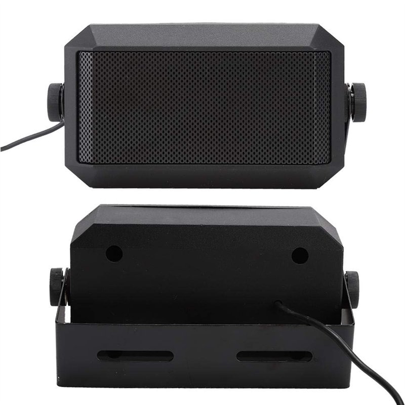 Haut-Parleur Externe de Taille compacte, Haut-Parleur de Voiture, Lecteur multimédia de Voiture à Timbre Clair, Son Fort Noir, F