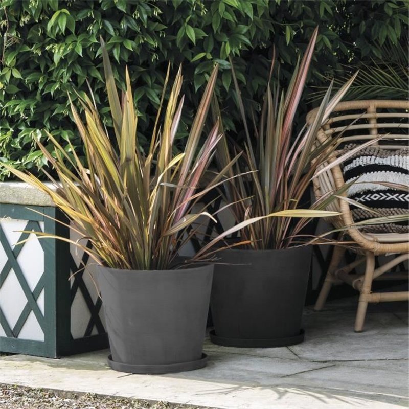 Image secondaire de Pot de fleurs - DEROMA - Origin - 49 L - Anthracite