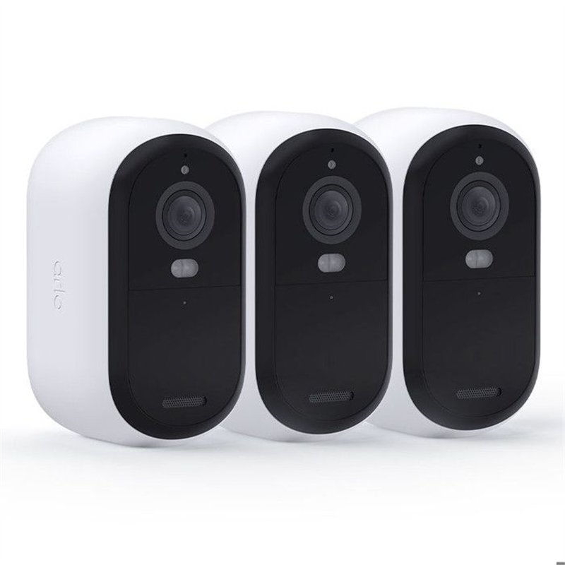 Caméra de sécurité connectée - ARLO - Essential2 - Pack de 3 - Résolution 2K - Vision nocturne couleur