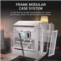 Boîtier PC - CORSAIR - Série FRAME 4000D - Moyen-tour - Blanc