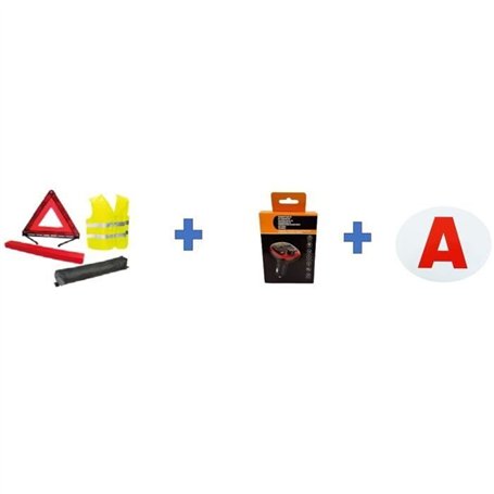 Pack sécurité - HTC EQUIPEMENT - Jeunes conducteurs -  1 gilet de sécurité + 1 triangle