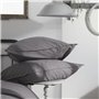 Housse de couette - TODAY - CHARME - Chambray - Gris foncé Capucine - 260 x 240 cm