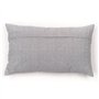 Coussin - TODAY - CHARME - Imprimé x Chambray x Broderie Capucine - 30 x 50 cm