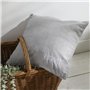 Coussin - TODAY - CHARME - Chambray x Petite broderie Capucine - 40 x 40 cm