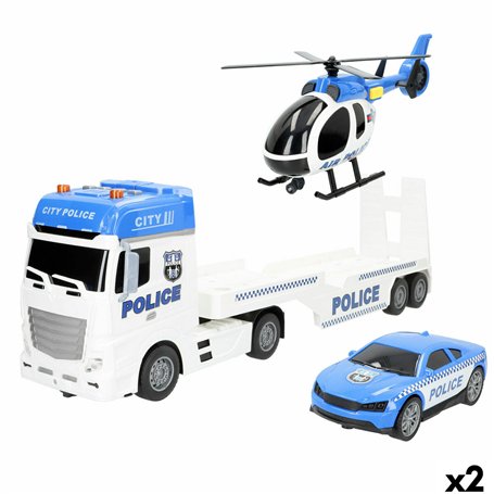 Camion Autotransporteur Speed & Go 55 x 17 x 12 cm (2 Unités)