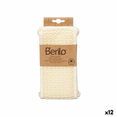 Éponge de Massage Berilo B7083-16 Blanc (12 Unités)