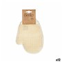 Gant Exfoliant Berilo B7083-12 Blanc Beige (12 Unités)