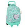 Cartable à roulettes Safta Cuore Menthe 33 x 45 x 22 cm