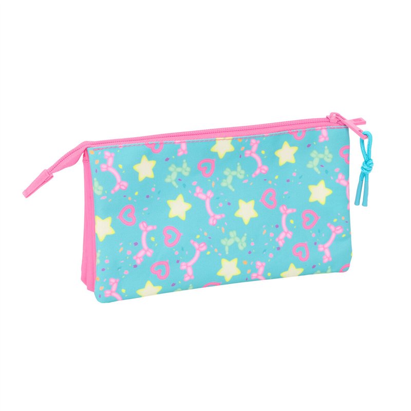 Image secondaire de Trousse Fourre-Tout Triple Gabby's Dollhouse Confetti Rose Turquoise 22 x 12 x 3 cm