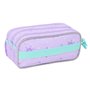 Trousse Fourre-Tout Triple Frozen Spirit Lila 21,5 x 10 x 8 cm