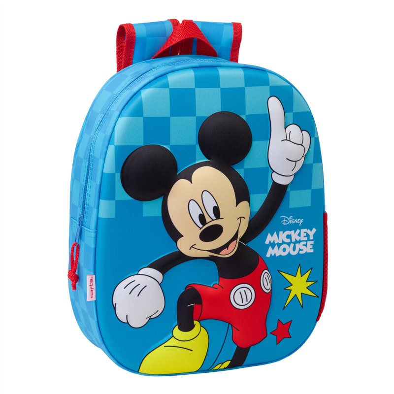 Sac à dos enfant Mickey Mouse Clubhouse Bleu 27 x 33 x 10 cm 3D
