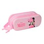 Trousse Fourre-Tout Double Minnie Mouse Rose 21 x 8 x 6 cm 3D