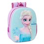 Sac à dos enfant Frozen Rose Bleu ciel 27 x 33 x 10 cm 3D
