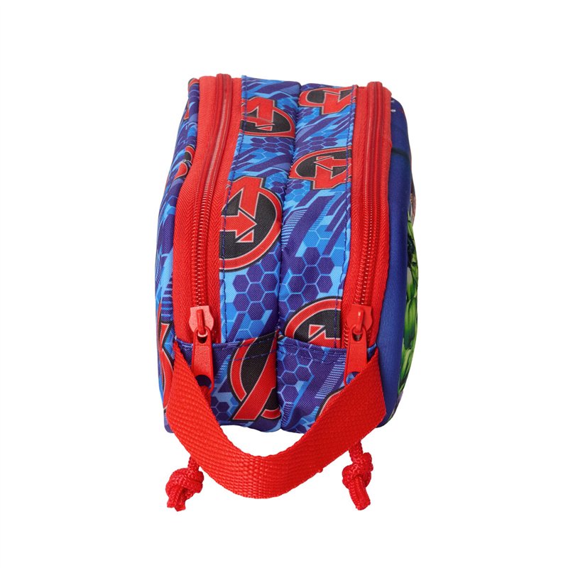 Image secondaire de Trousse Fourre-Tout Double The Avengers Rouge Bleu foncé 21 x 8 x 6 cm 3D