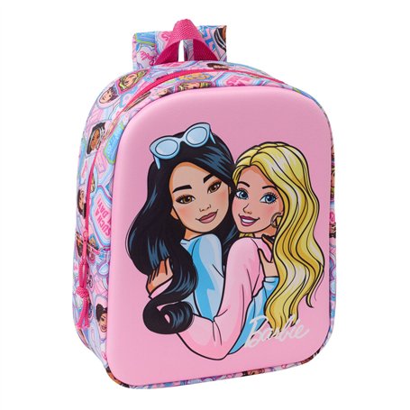 Sac à dos enfant Barbie Rose 22 x 27 x 10 cm 3D