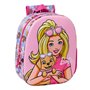 Sac à dos enfant Barbie Rose 27 x 33 x 10 cm 3D